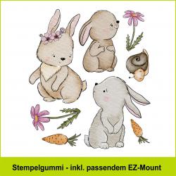 Süsse Hasen - Stempelgummi